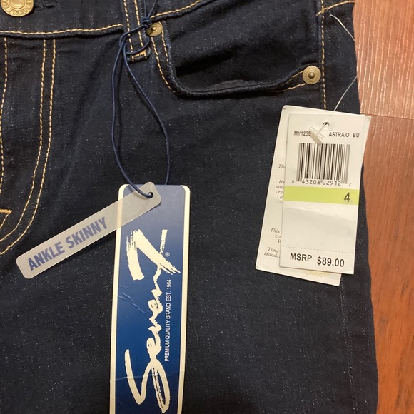 NWT 7 for all mankind denim ankle skinny jean 29 - Picture 2 of 4